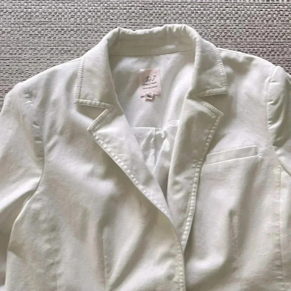 Cinq a Cept white blazer size 10 - Picture 3 of 8